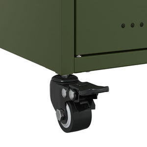 TV-Schrank Olivgrün Stahl 100,5 cm