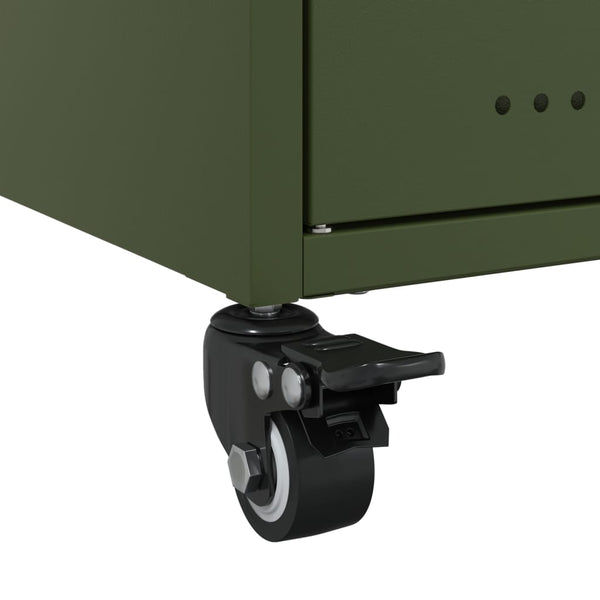 TV-Schrank Olivgrün Stahl 100,5 cm