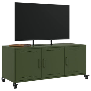 TV-Schrank Olivgrün Stahl 100,5 cm