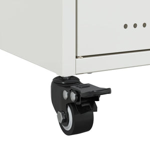 Weißer TV-Schrank aus Stahl, 100,5 cm
