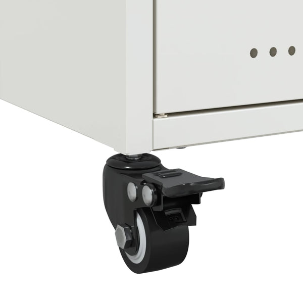 Weißer TV-Schrank aus Stahl, 100,5 cm