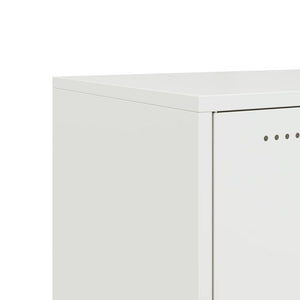Weißer TV-Schrank aus Stahl, 100,5 cm