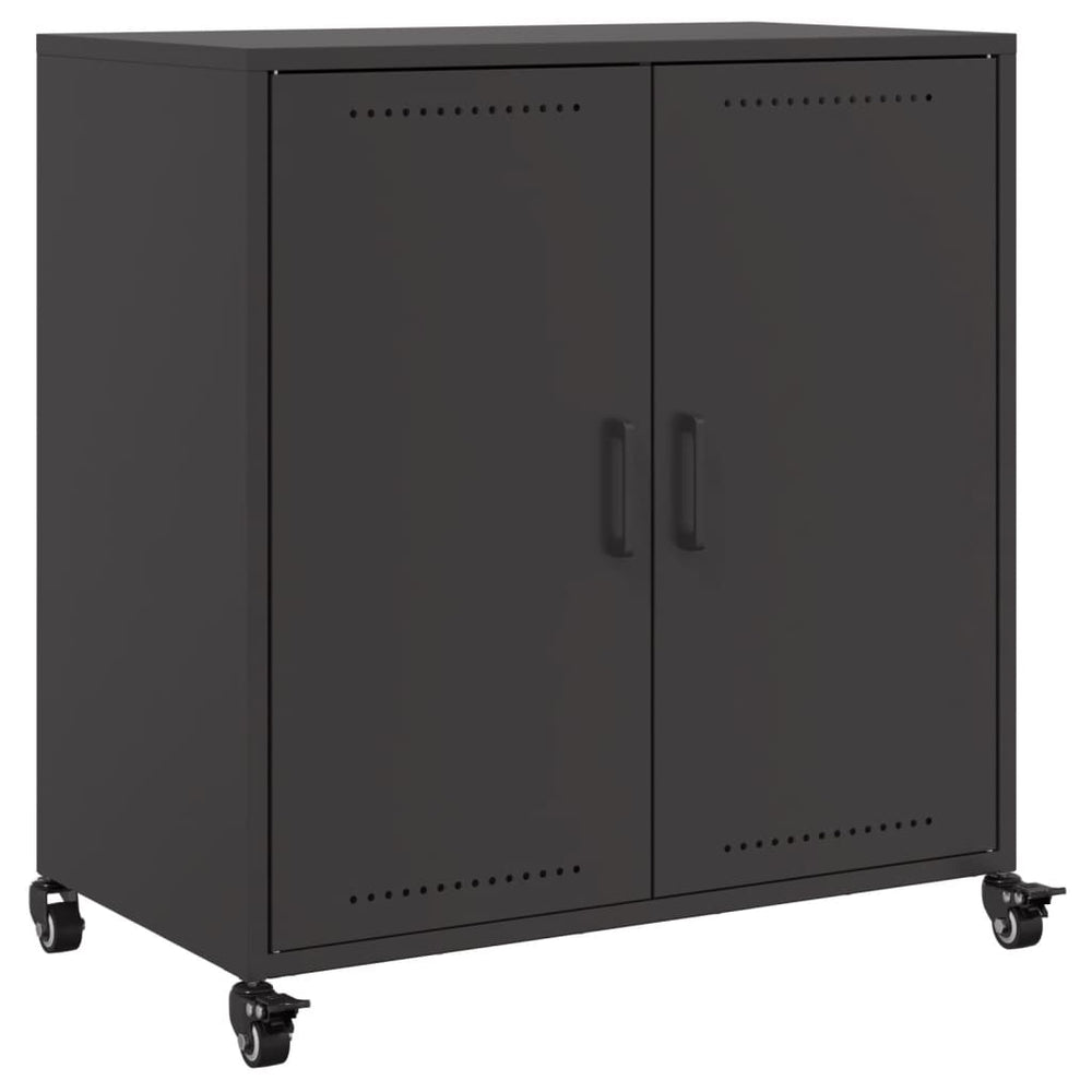 Schwarzes Stahl Sideboard 68 cm