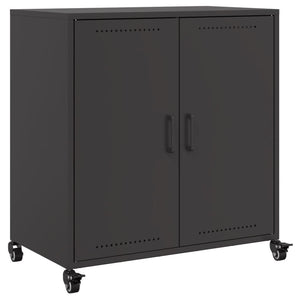 Schwarzes Stahl Sideboard 68 cm
