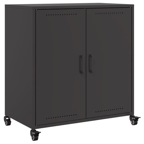 Schwarzes Stahl Sideboard 68 cm