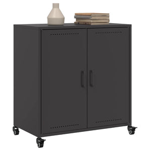 Schwarzes Stahl Sideboard 68 cm