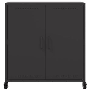 Schwarzes Stahl Sideboard 68 cm