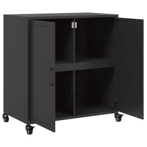 Schwarzes Stahl Sideboard 68 cm