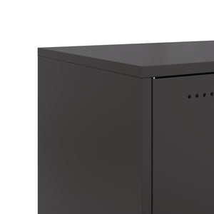 Schwarzes Stahl Sideboard 68 cm
