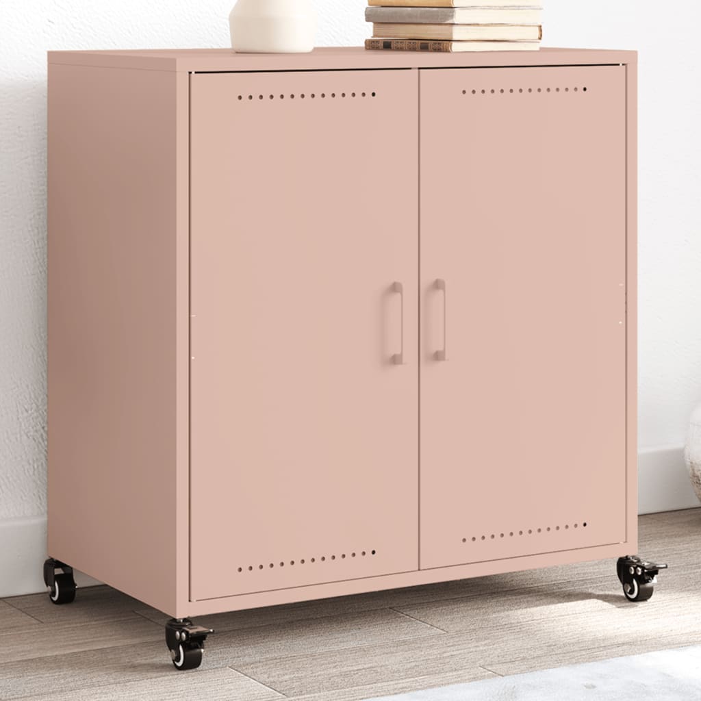 Rosa Stahl Sideboard, 68 cm