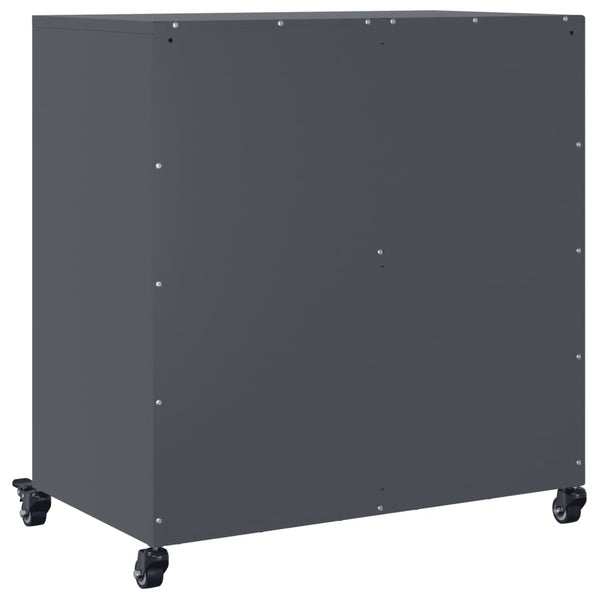 Anthrazit Sideboard 68x39x72 cm