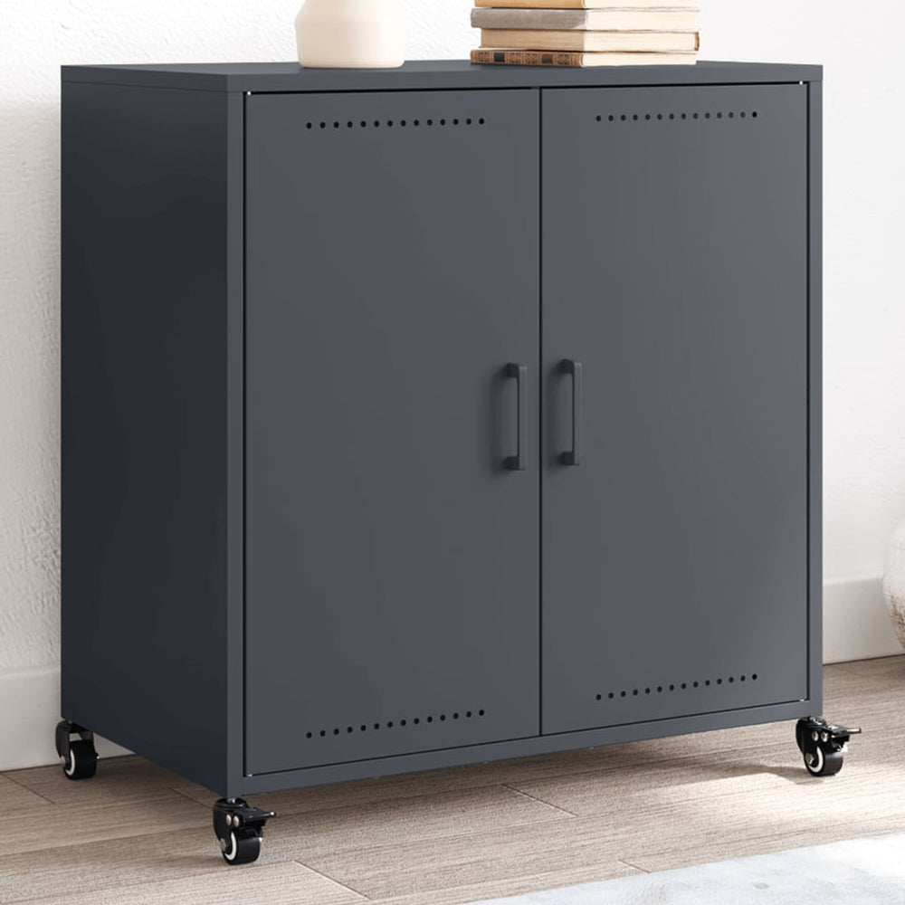 Anthrazit Sideboard 68x39x72 cm
