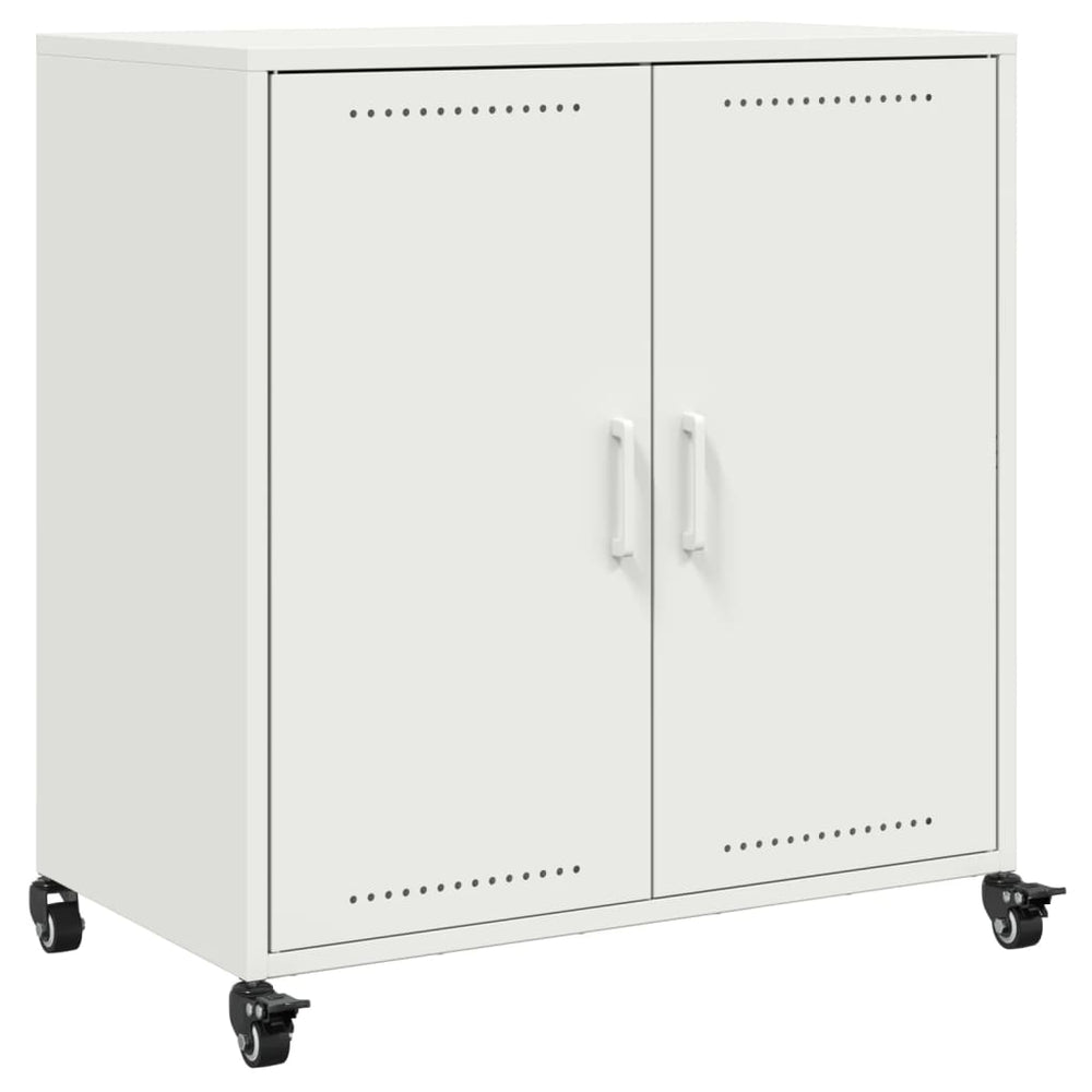 Weißes Stahl Sideboard 68x39x72 cm