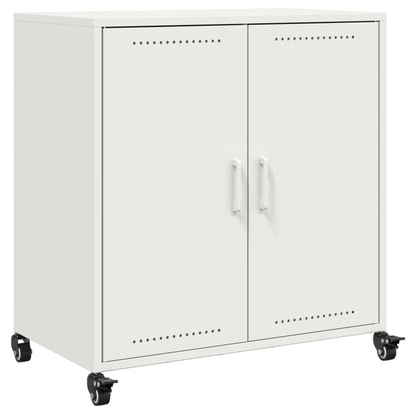 Weißes Stahl Sideboard 68x39x72 cm