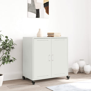 Weißes Stahl Sideboard 68x39x72 cm