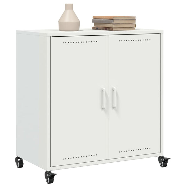Weißes Stahl Sideboard 68x39x72 cm