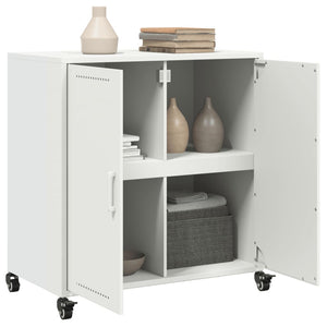 Weißes Stahl Sideboard 68x39x72 cm