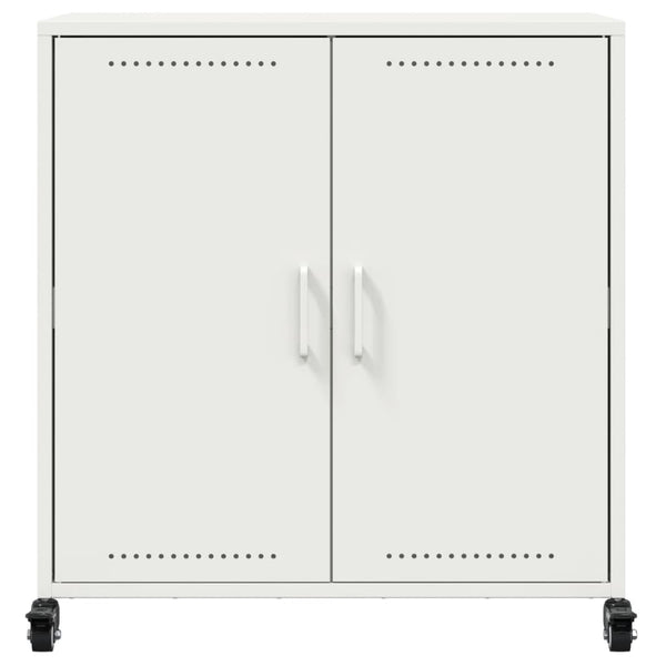 Weißes Stahl Sideboard 68x39x72 cm