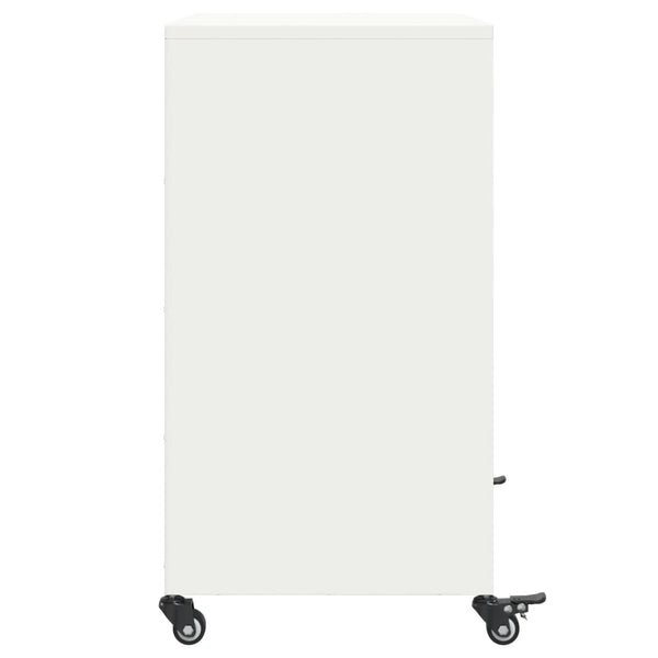 Weißes Stahl Sideboard 68x39x72 cm