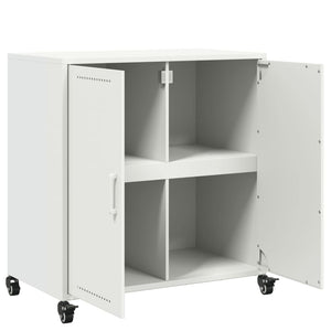 Weißes Stahl Sideboard 68x39x72 cm