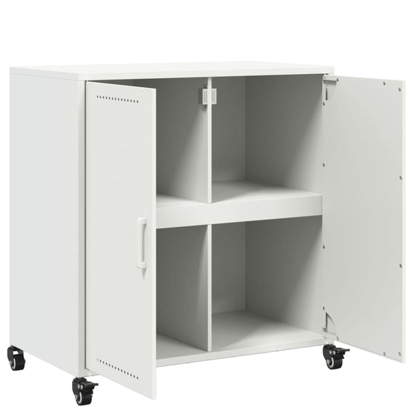Weißes Stahl Sideboard 68x39x72 cm