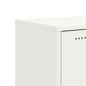 Weißes Stahl Sideboard 68x39x72 cm