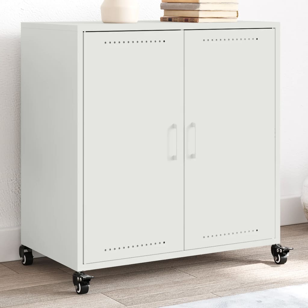 Weißes Stahl Sideboard 68x39x72 cm