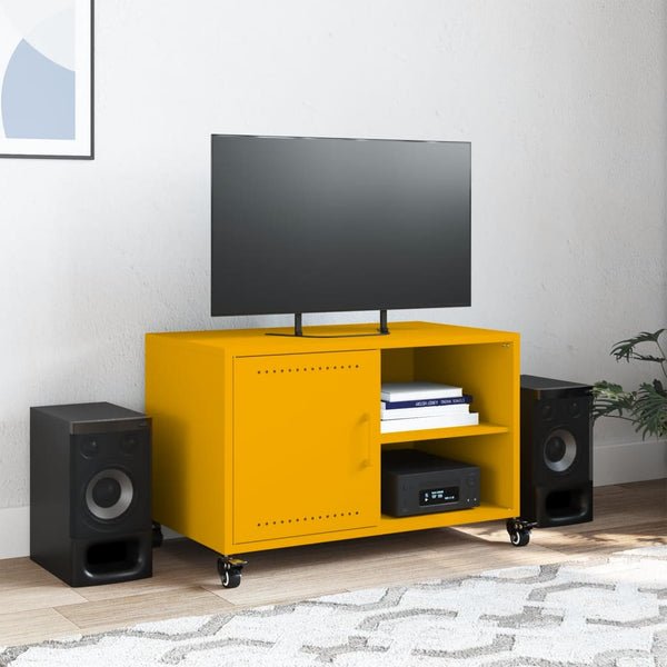 TV-Schrank Senfgelb Stahl 68 cm