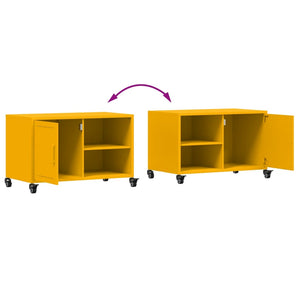 TV-Schrank Senfgelb Stahl 68 cm