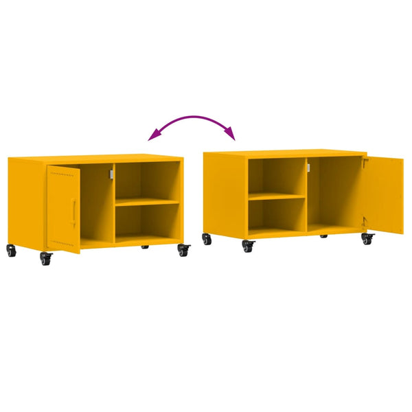 TV-Schrank Senfgelb Stahl 68 cm