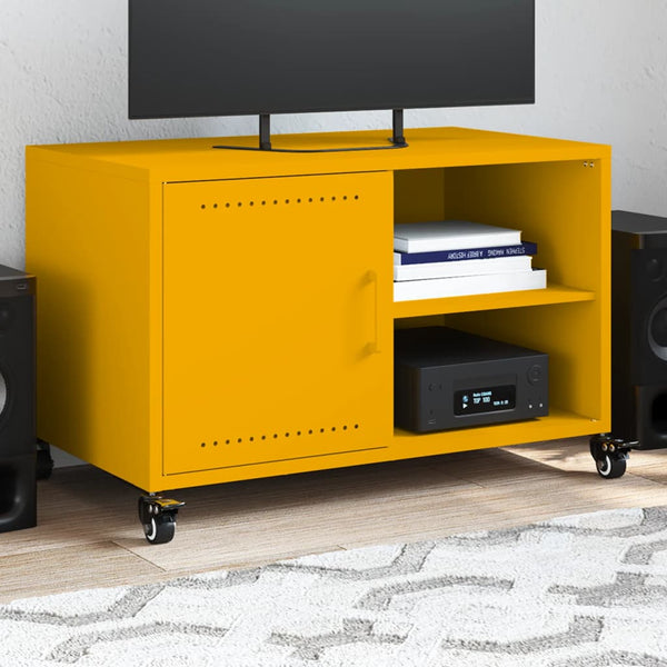 TV-Schrank Senfgelb Stahl 68 cm