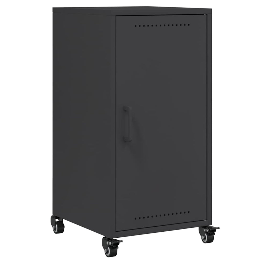 Schwarzes Stahl Sideboard 36x39x72 cm
