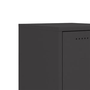 Schwarzes Stahl Sideboard 36x39x72 cm