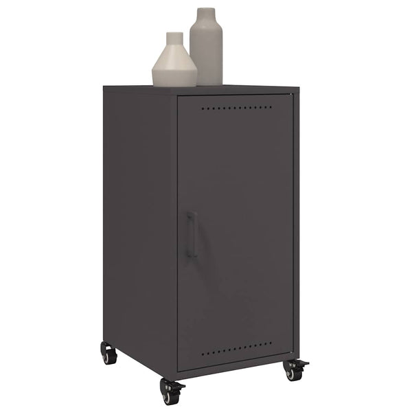 Schwarzes Stahl Sideboard 36x39x72 cm