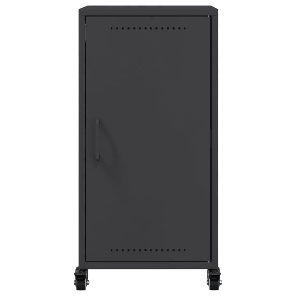 Schwarzes Stahl Sideboard 36x39x72 cm