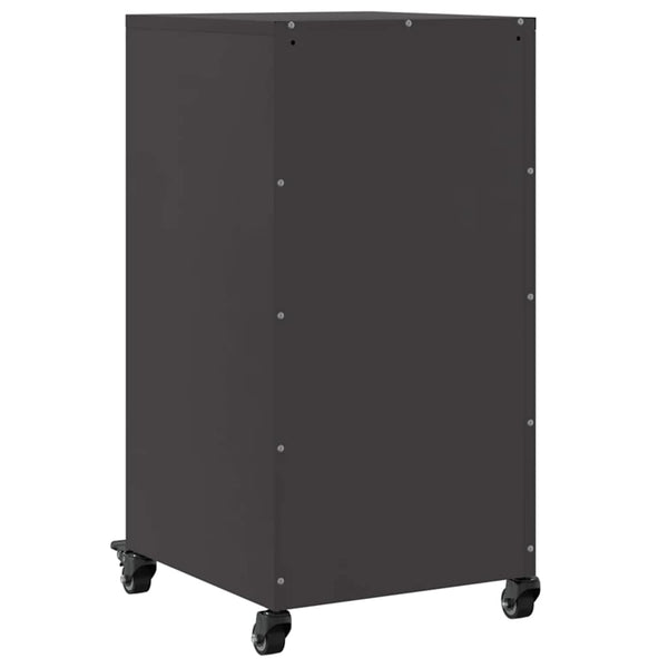 Schwarzes Stahl Sideboard 36x39x72 cm