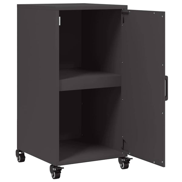 Schwarzes Stahl Sideboard 36x39x72 cm