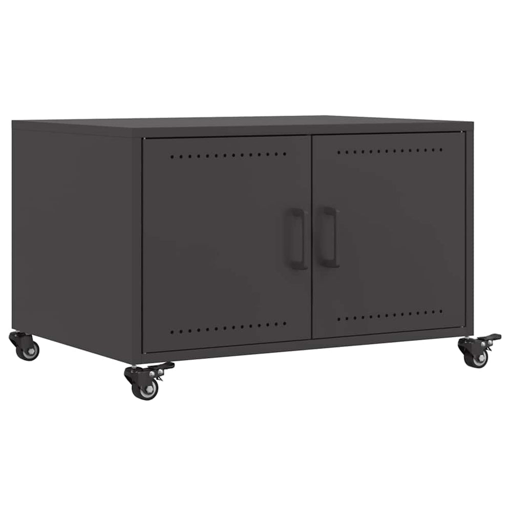 vidaXL Coffee Table Black 68x50x43.5 cm Steel
