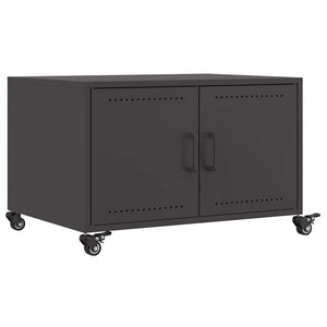 vidaXL Table basse noire 68x50x43,5 cm acier