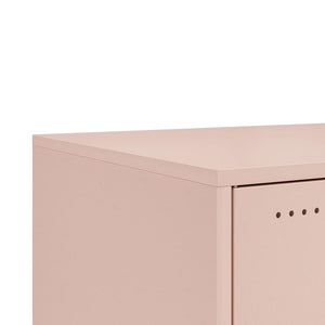 vidaXL Table basse rose 68x50x43,5 cm acier