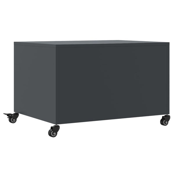 Anthrazit Couchtisch Stahl 68x50 cm