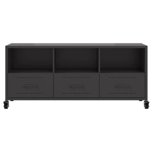 TV-Schrank Schwarz Stahl 100,5 cm