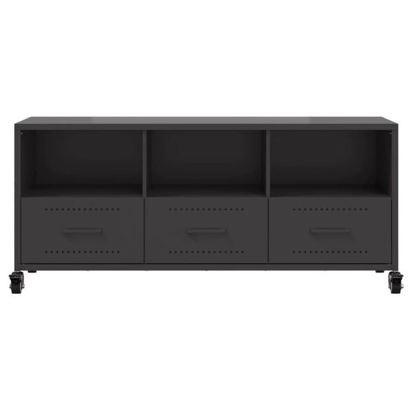 TV-Schrank Schwarz Stahl 100,5 cm