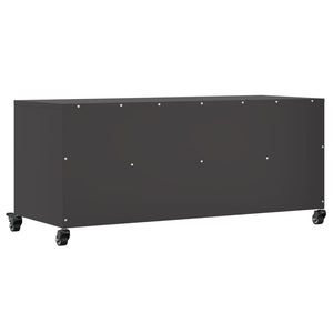 TV-Schrank Schwarz Stahl 100,5 cm
