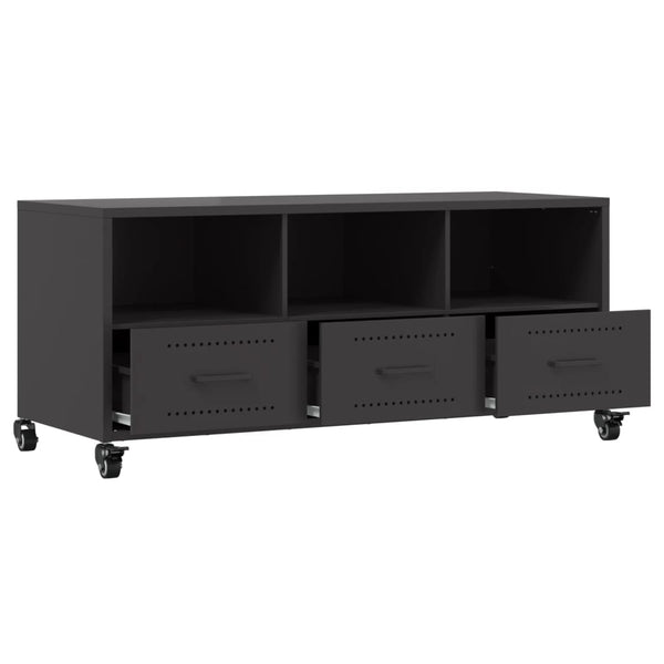 TV-Schrank Schwarz Stahl 100,5 cm