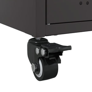 TV-Schrank Schwarz Stahl 100,5 cm