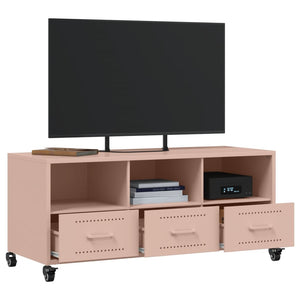 Rosa TV-Schrank aus Stahl – 100,5 cm