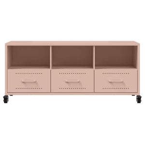 Rosa TV-Schrank aus Stahl – 100,5 cm