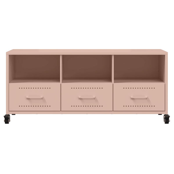 Rosa TV-Schrank aus Stahl – 100,5 cm