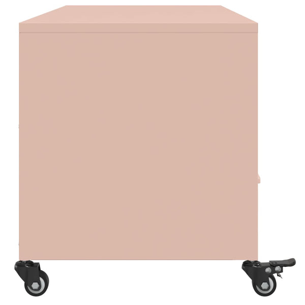 Rosa TV-Schrank aus Stahl – 100,5 cm